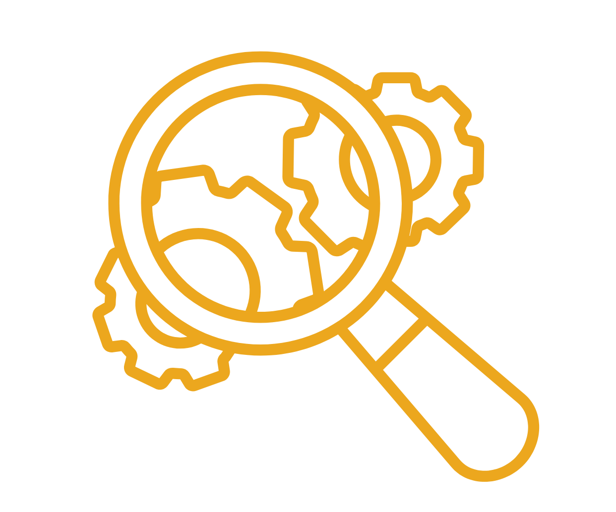 Illustration of two hands shaking on a yellow background