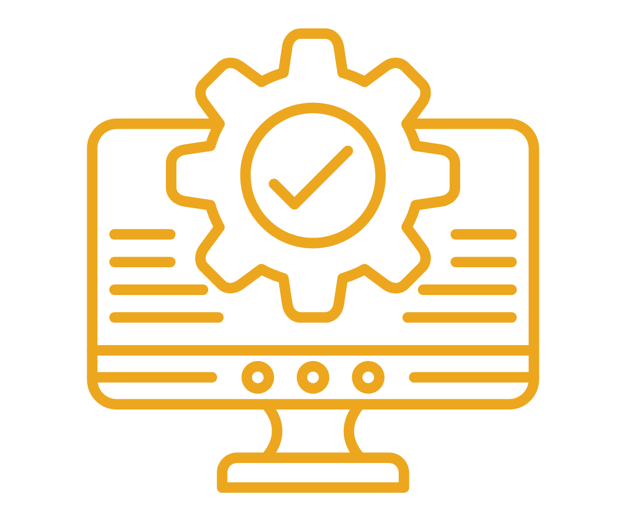 Illustration of two hands shaking on a yellow background